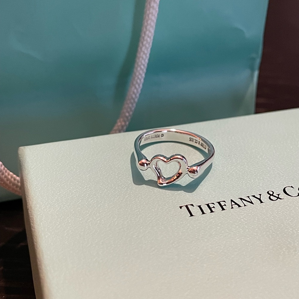 Authentic Tiffany & Co. Open Heart Ring